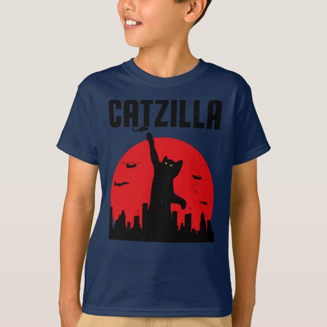 T-shirt  Funny Catzilla (Devant)