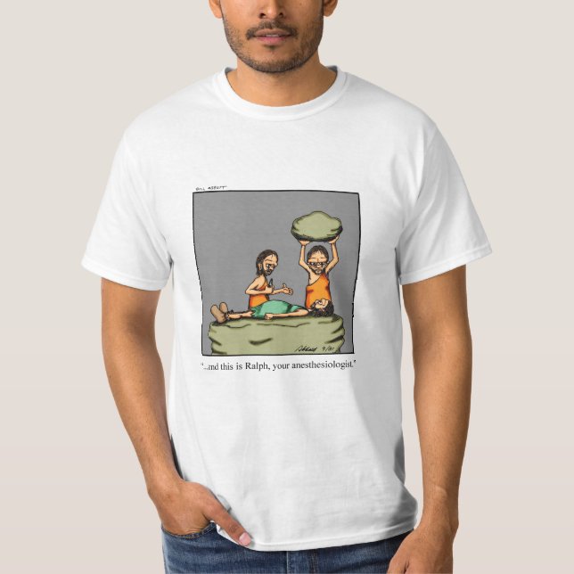 T-shirt Funny Caveman Anesthésiologiste Tee - shirt Humour (Devant)