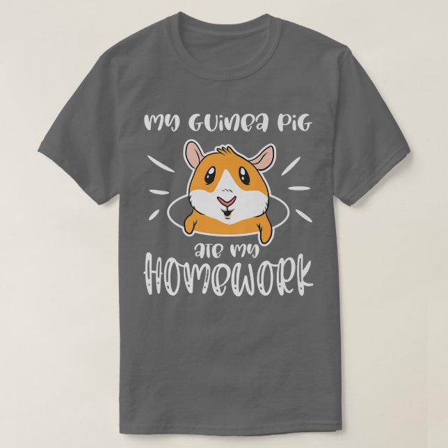 T-shirt Funny Cavy Pet Rodent Mème Mat Mate Homework pour  (Design devant)