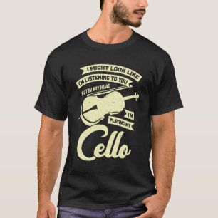 T-shirt Funny Cello Player Musique Violoncello Cellist Cad