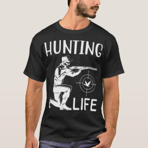 T-shirt Funny Chasseur de canard animal noir