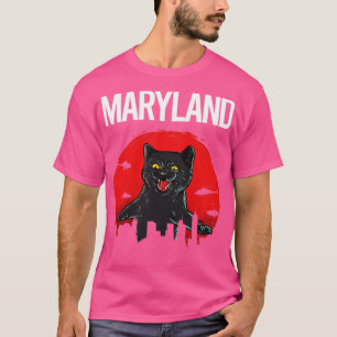 T-shirt Funny Chat noir Maryland