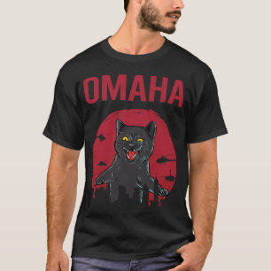 T-shirt Funny Chat noir Omaha