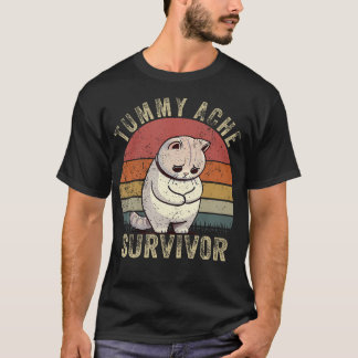 T-shirt Funny Chat Stomach Ache My Tummy Hurle Tummy Ache