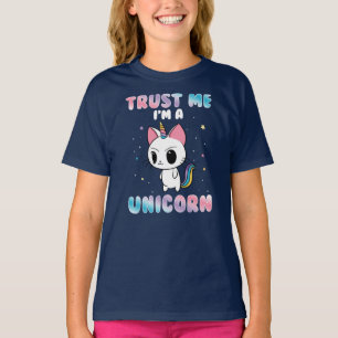 T-shirt Funny Chat Unicorn Dit Anniversaire