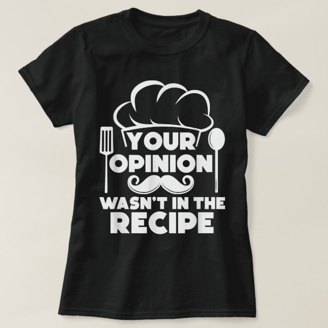 T-shirt Funny chef Art Men Women Cook Pastry chef cooking  (Design devant)