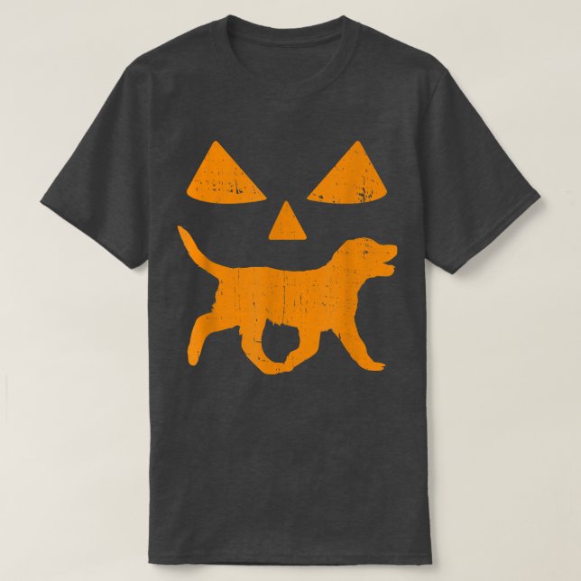 T-shirt Funny Chesapeake Bay Retriever Halloween Citrouill (Design devant)