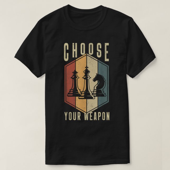 T-shirt Funny Chess Player Strategy Design (Design devant)