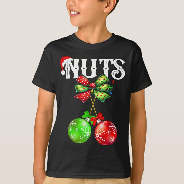 T-shirt Funny Chest Nuts Chestnuts Matching Family Christm (Devant)