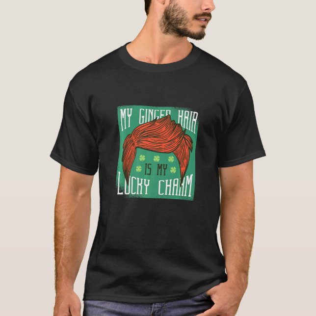 T-shirt Funny Cheveux rouge Couleur des cheveux Lucky Sham (Devant)