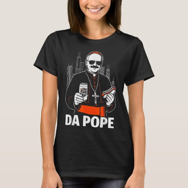 T-shirt Funny Chicago Pope Leo Xiv Graphic (Devant)