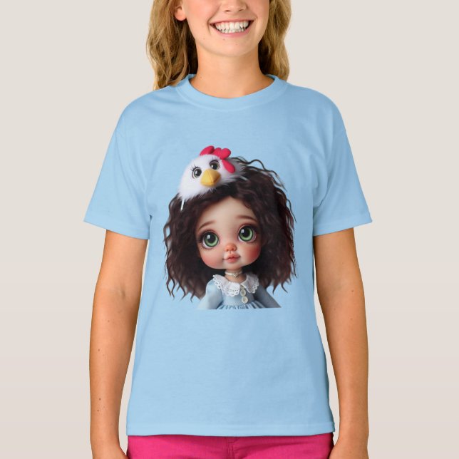 T-shirt Funny Chick par Natasha Us (Devant)