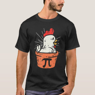 T-shirt Funny Chicken Pot Pi Day Pie Math Geek 3 14