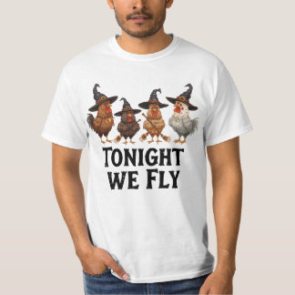 T-shirt Funny Chicken sorcières Halloween Sweatshirt