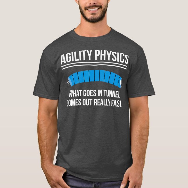 T-shirt Funny Chien Agilité Physique Définition Formateur (Devant)