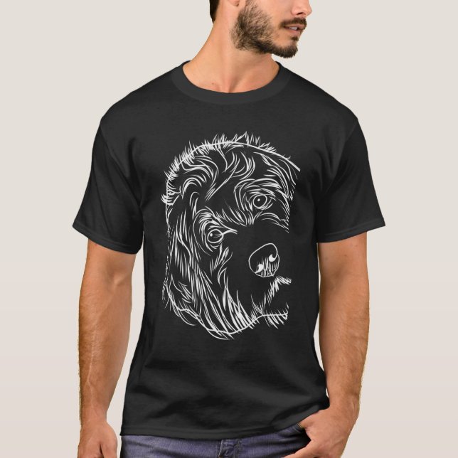 T-shirt Funny Chien Labradoodle (Devant)