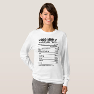 T-shirt Funny Chien Maman Valeur nutritive
