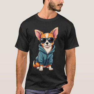 T-shirt Funny Chihuahua Dog Easily Distracted By Large Dog