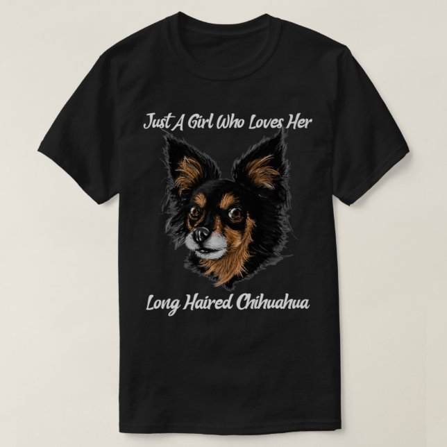 T-shirt Funny Chihuahua Juste Une Fille Qui Aime Son Chihu (Design devant)