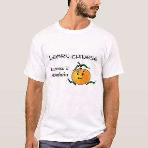 T-shirt Funny chinois mandarin langue et fruits