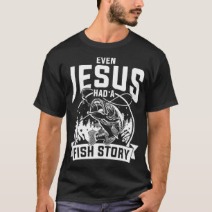 T-shirt Funny Christian Pêcheur Jésus Bible Prière Cade