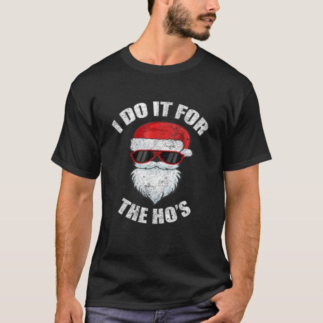 T-shirt Funny Christmas Adult Naughty Dirty Pajama Ho Pj (Devant)