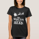T-shirt Funny Christmas Bookworm Santa Claus Noël Lecture<br><div class="desc">Funny Christmas Bookworm Santa Claus Xmas Livres de lecture</div>