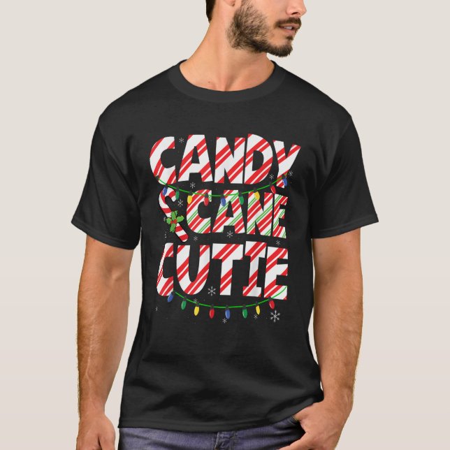 T-shirt Funny Christmas Candy Cane Lover Crew Xmas Candy C (Devant)
