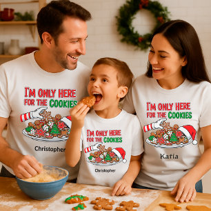 T-shirt Funny Christmas Cookies – Nom personnalisé