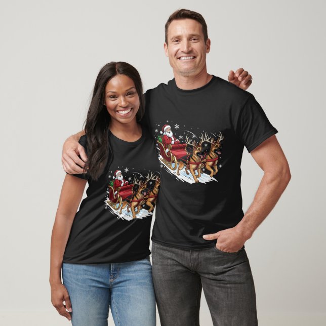 T-shirt Funny Christmas German Shepherd Dogs Lover (Unisexe)