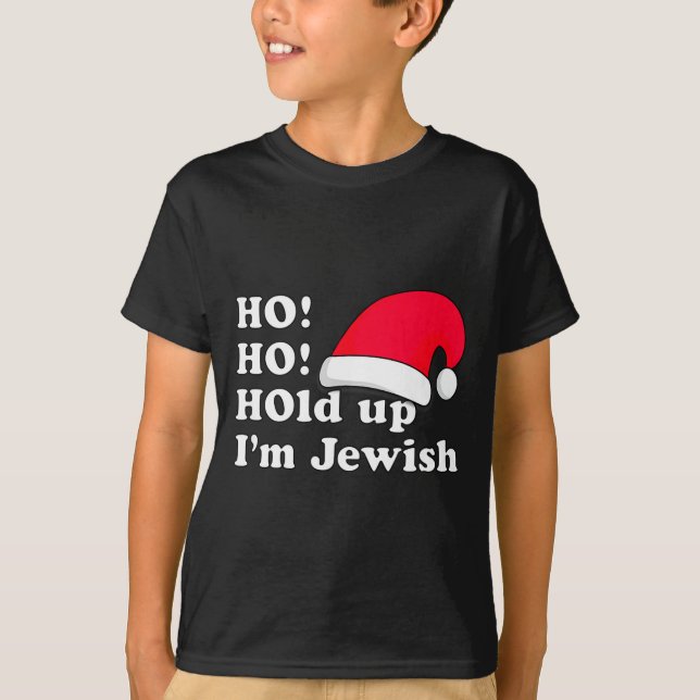 T-shirt Funny Christmas Hat Design For Irreverent Jewish P (Devant)