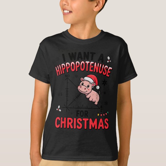 T-shirt Funny Christmas Hiptamus Math Teacher Gift Ugly Sw (Devant)