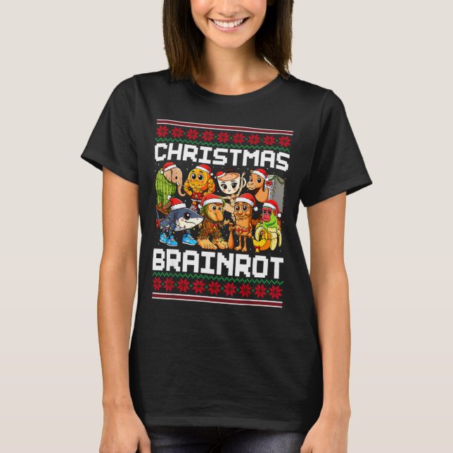 T-shirt Funny Christmas Italian Brain Rot For Men Women Bo (Devant)
