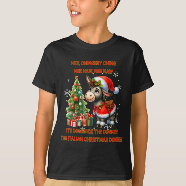 T-shirt Funny Christmas Italian Christmas Dominick The  (Devant)