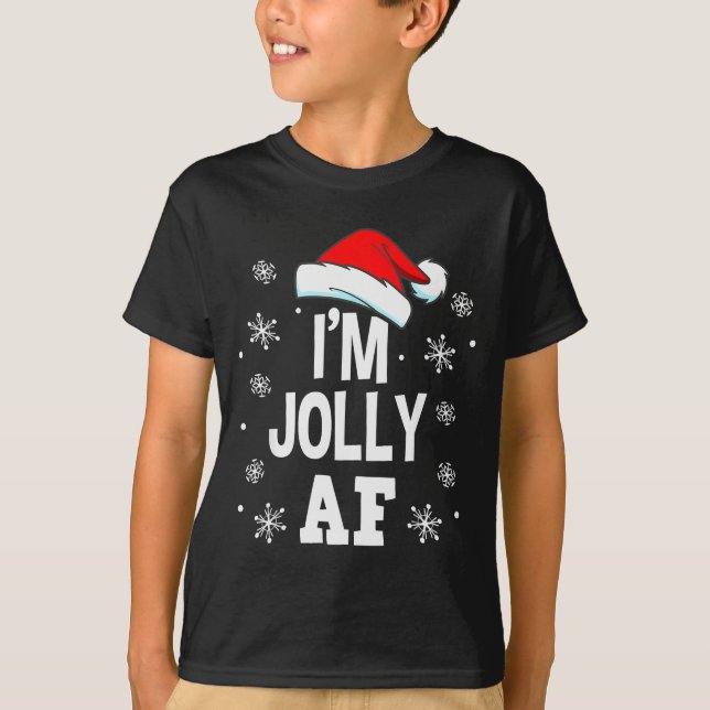 T-shirt Funny Christmas Naughty Adults Pajama, Santa I'm J (Devant)