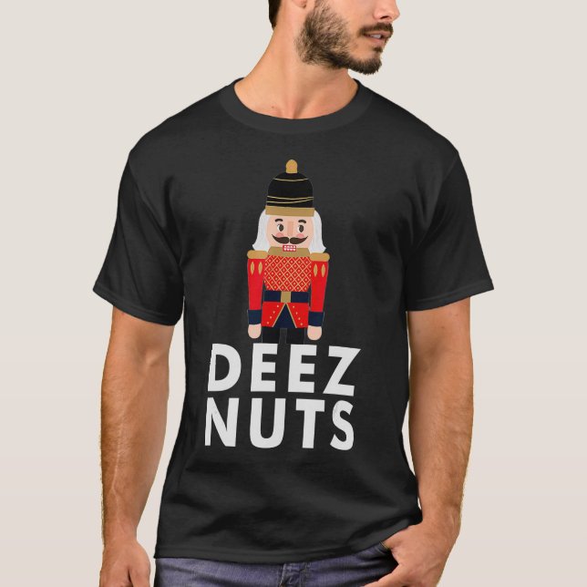 T-shirt Funny Christmas Nutcracker Deez Nuts Kids  (Devant)