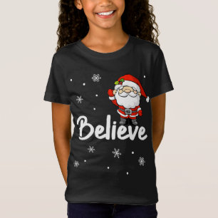 T-Shirt Funny Christmas Père Noël Believe