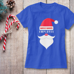 T-shirt Funny Christmas Père Noël Favori Employé Personnal