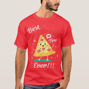 T-shirt Funny Christmas Pizza Famille Pyjama Matching Pizz