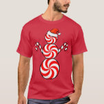 T-shirt Funny Christmas s Peppermint Candy Snowman<br><div class="desc">Funny Christmas s Peppermint Candy Snowman .</div>