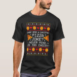 T-shirt Funny Christmas Santa Pizza Joke Family Holiday Pa<br><div class="desc">Funny Christmas Santa Pizza Joke Family Holiday Party Xmas</div>