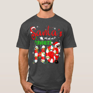 T-shirt Funny Christmas Santa's Favorite Ho Xmas