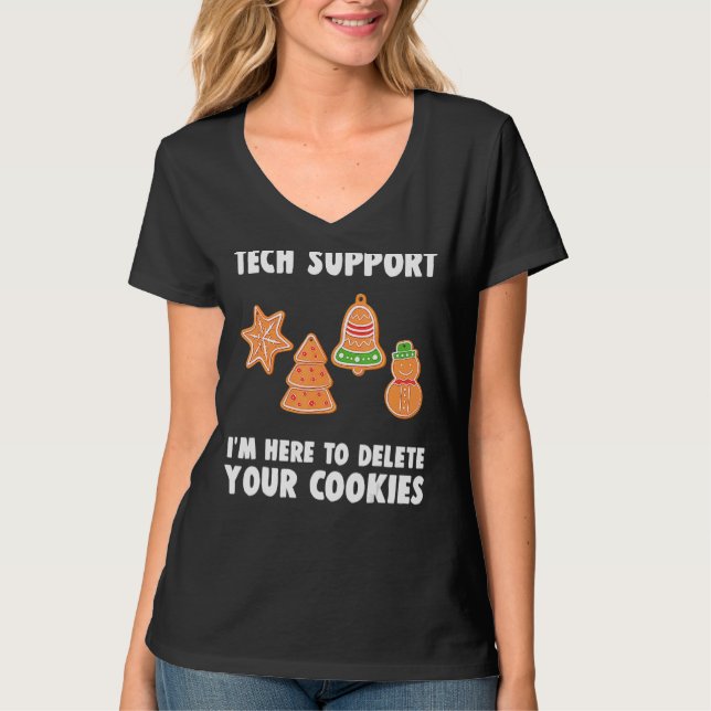 T-shirt Funny Christmas Tech Support Shirt Computer Progra (Devant)