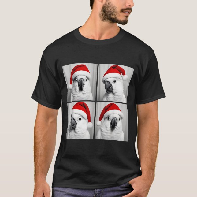 T-shirt Funny Christmas Umbrella Atoo Santa Photo Booth Pa (Devant)