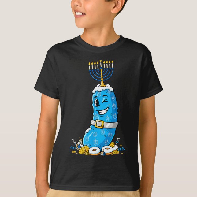 T-shirt Funny Ckle Dreidel Menorah Hanukkah Kids Womens Me (Devant)