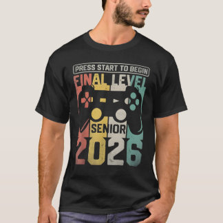 T-shirt Funny Class Of 2026 Gamer Senior 2026 Designs
