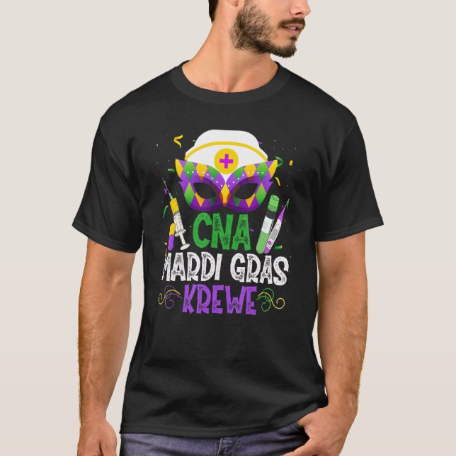 T-shirt Funny Cna Krewe Infirmière Masque de soins infirmi (Devant)