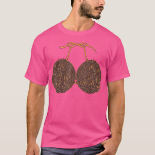 T-shirt Funny Coconut Summer Coconuts Bra Funny Halloween 
