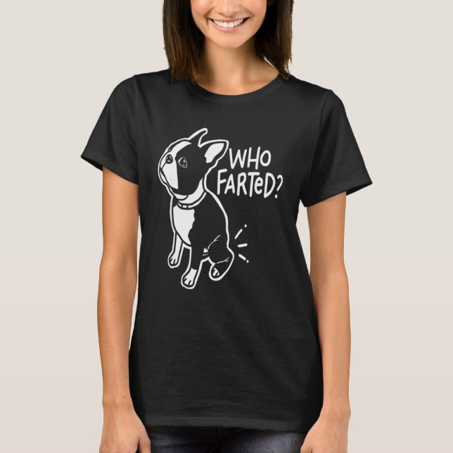 T-shirt Funny College Comedy Qui A Frappé (Devant)