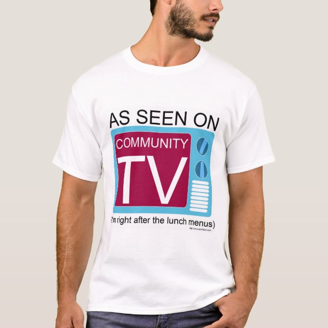T-shirt Funny Community TV Classic Moto (Devant)